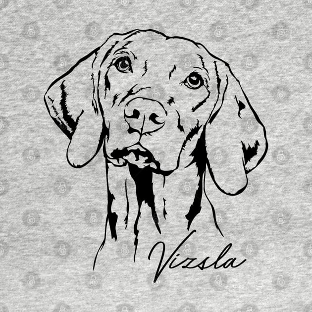 Hungarian Vizsla dog lover portrait by wilsigns